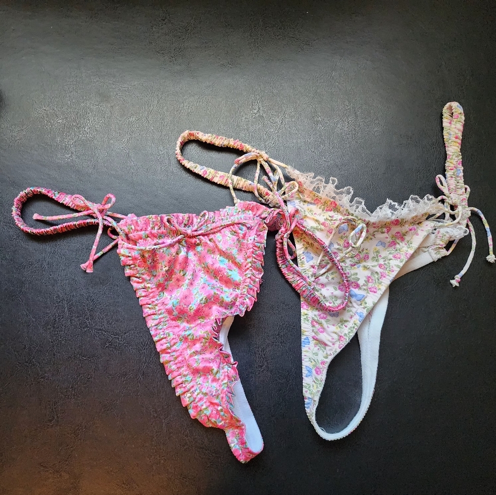 For Love And Lemons Set Of 2 Thongs, M